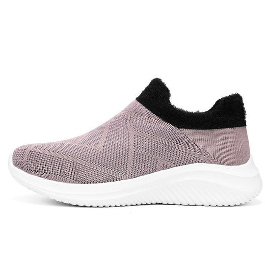 Damen Bequeme Slip-On Laufschuhe mit weich gefüttertem Kragen R&B