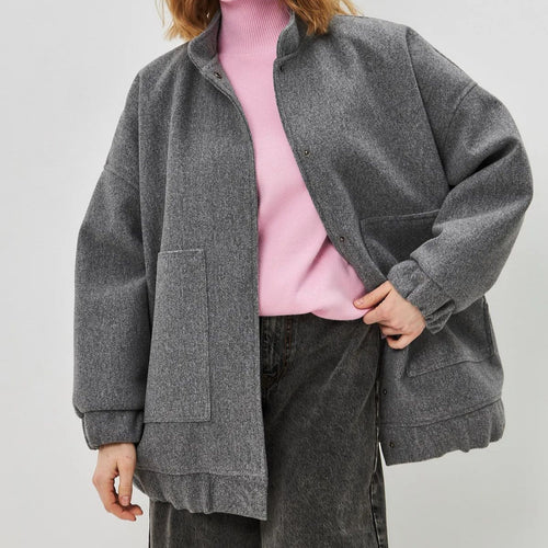 Damen oversize Sweatjacke R&B