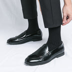 Damen Elegante Mokassins mit doppeltem Schnallenverschluss R&B