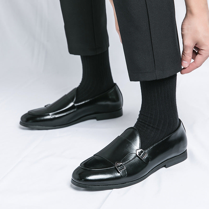 Damen Elegante Mokassins mit doppeltem Schnallenverschluss R&B