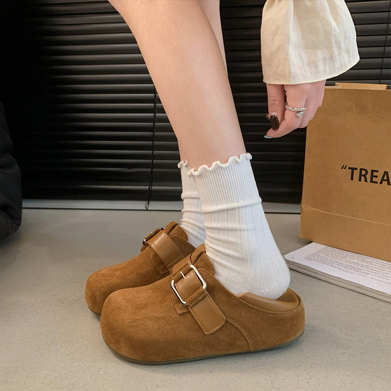 Damen Clogs mit verstellbarer Schnalle und weichem Innenfutter R&B