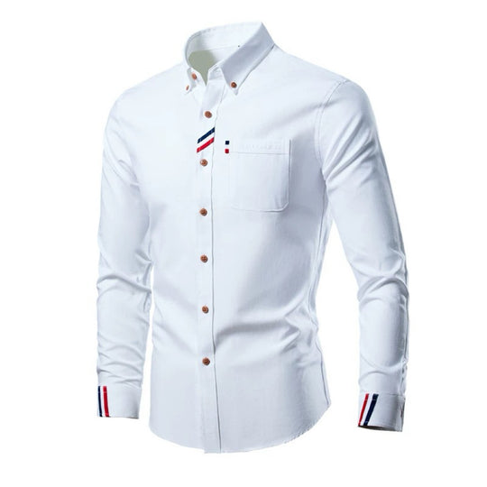 Herren Elegantes Hemd mit kontrastierenden Akzenten R&B