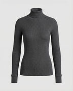 Damen Langarmshirt Slim Fit Stehkragen Amerikanischer Stil Herbst Oberteil