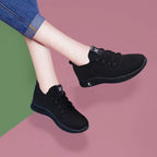 Damen Sportliche Sneaker mit atmungsaktiver Mesh-Oberfläche und elastischem Design R&B