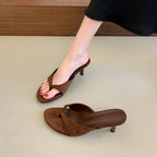 Damen Elegante Absatzsandalen mit klassischem Schnitt und bequemer Passform