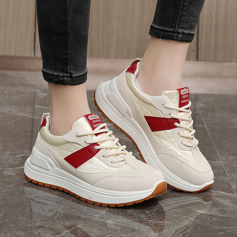 Damen modische und bequeme Sneakers mit stoßdämpfendem Laufprofil R&B