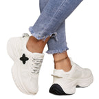 Damen Sportliche Sneakers mit atmungsaktivem Obermaterial und rutschfester Laufsohle R&B
