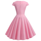 Damen A-Linien Kleid mit elegantem Taillenschnitt und schwingendem Saum