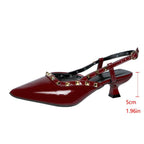 Damen Slingback-Pumps mit Nieten-Design R&B