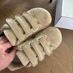 Damen bequeme Klettverschluss-Sneaker aus hochwertigem Wildleder