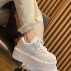 Damen Plateau-Sneaker mit modischem Design und dämpfender Sohle R&B