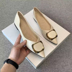 Damen elegante Ballerinas mit modischem Schmuckdetail und komfortablem Fußbett R&B
