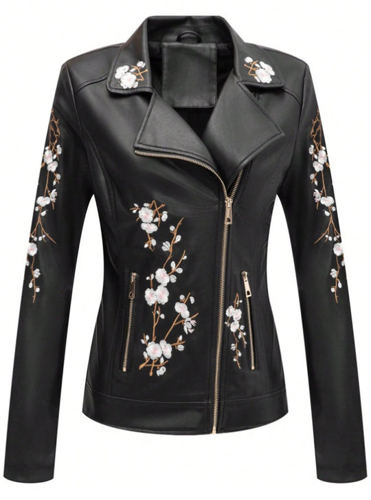 R&B | Vegan-Lederjacke - Nieten Design - Reißverschlussdetails - Klassischer Biker Stil