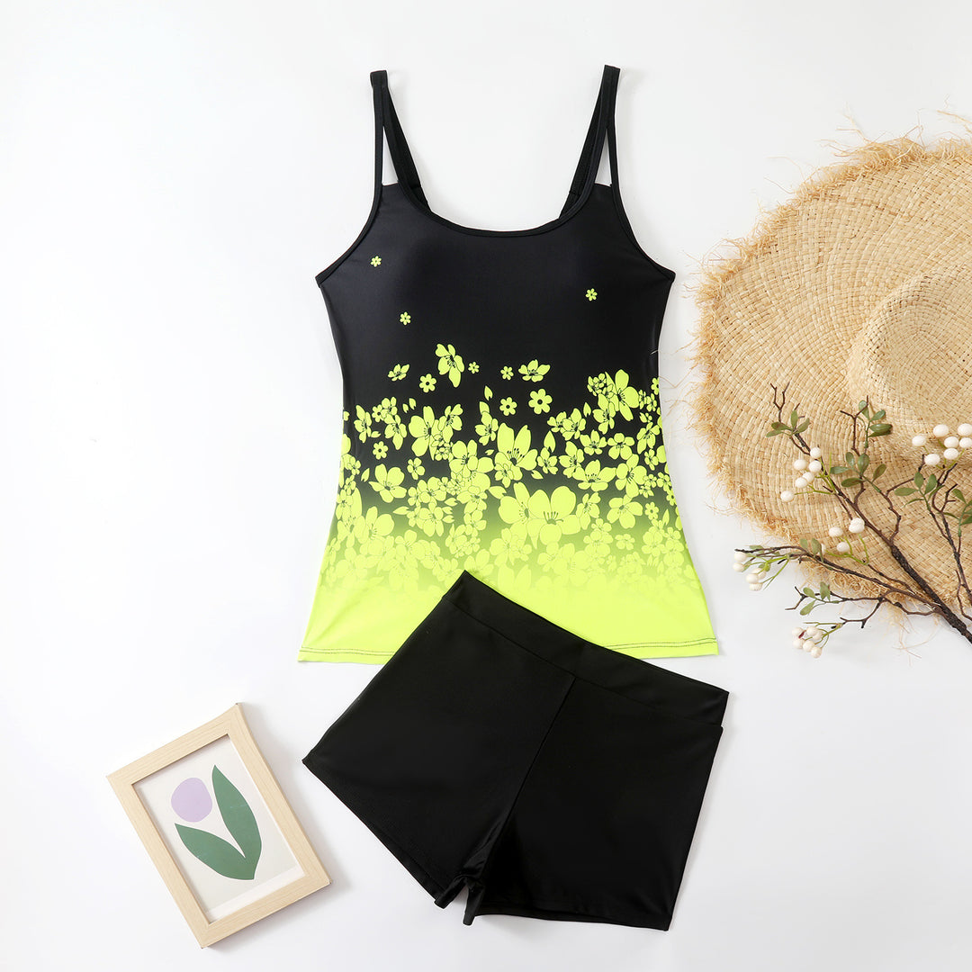 Damen Tankini-Set mit floralem Design und innovativem Schnitt R&B
