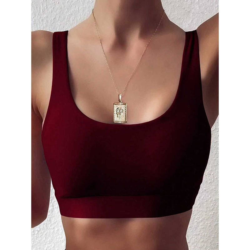 Damen Sportliches Crop-Top R&B