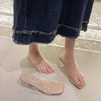 Damen Modische Mules mit blockiertem Absatz und komfortablem Fußbett