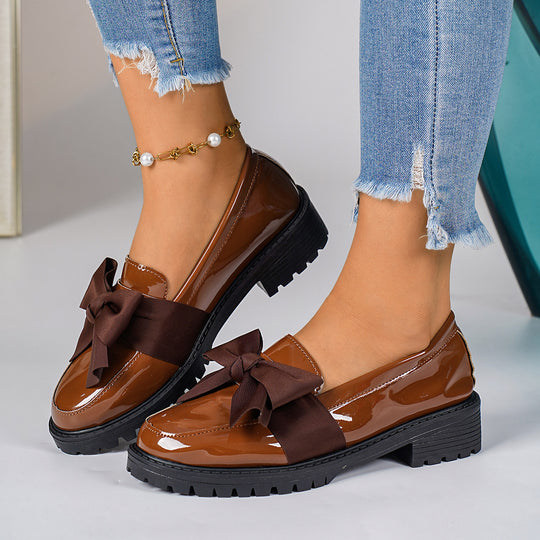 Damen Mokassin-Schuhe mit eleganter Schleifenapplikation R&B