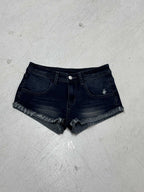 Damen Denim-Shorts mit ausgefranstem Saum R&B