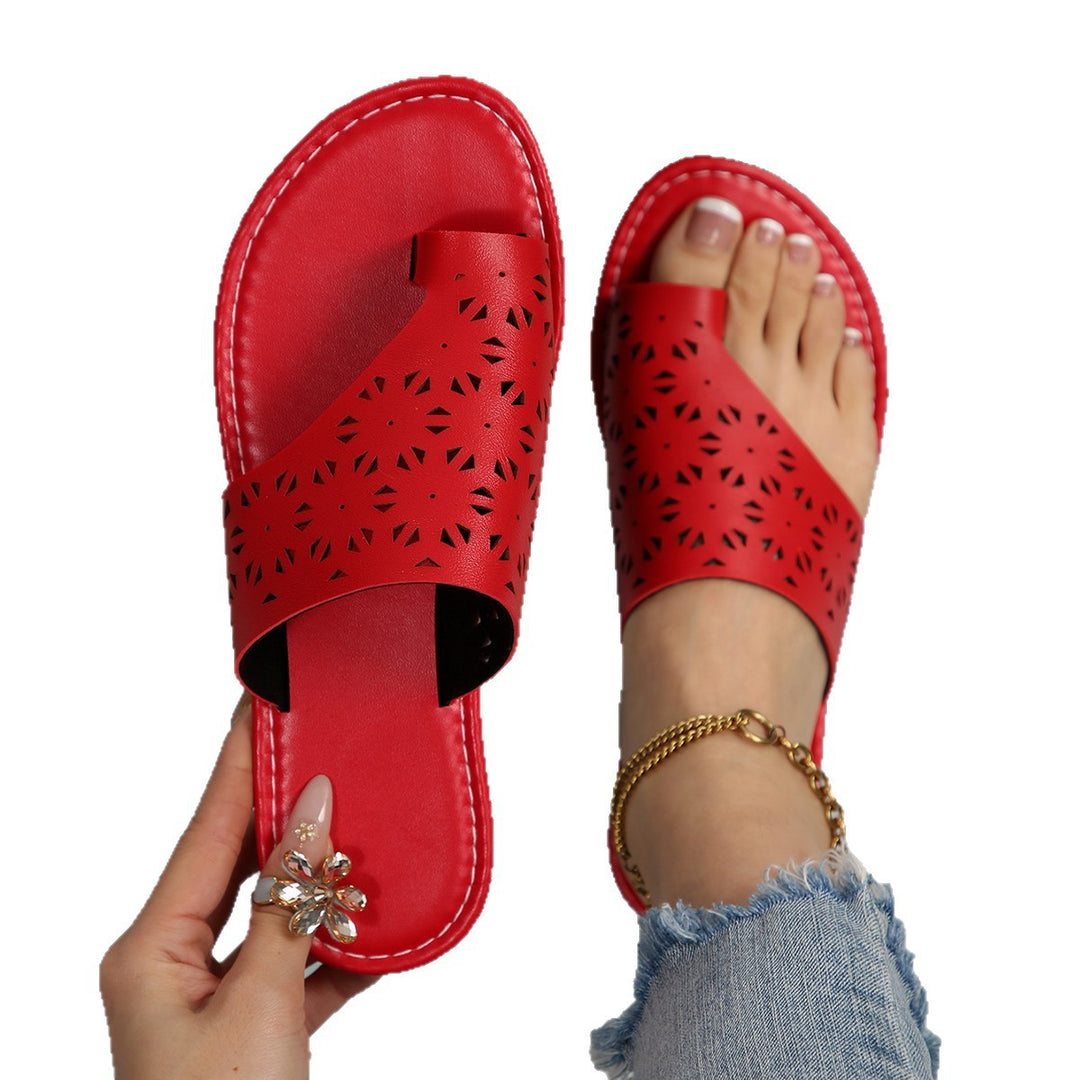 Damen Offene Sandalen mit feinem Cut-Out Design und gepolstertem Fußbett R&B