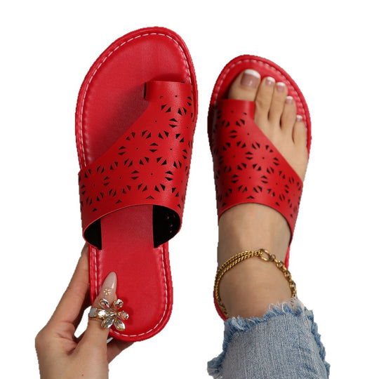 Damen Offene Sandalen mit feinem Cut-Out Design und gepolstertem Fußbett R&B