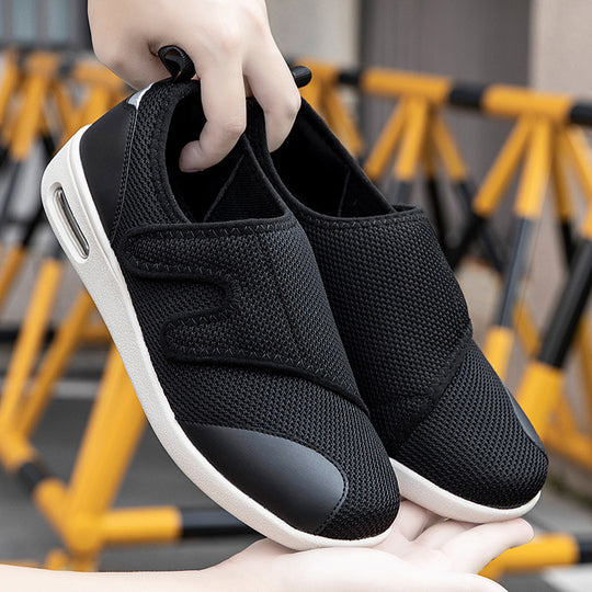 Damen Slip-On Sneakers mit atmungsaktivem Mesh-Obermaterial und dämpfender Sohle R&B