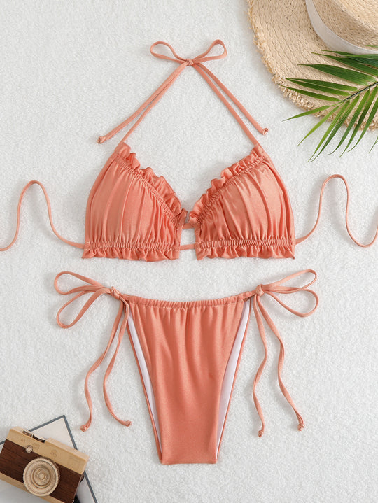Damen Rüschen-Bikini mit verstellbaren Trägern R&B