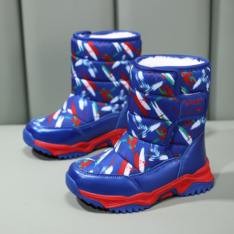 Damen isolierte Winterstiefel mit rutschfester Profilsohle und atmungsaktivem Innenfutter