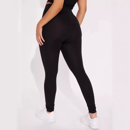 Damen Leggings mit hohem Bund und figurformendem Schnitt R&B