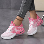 Damen Sportliche Sneaker mit atmungsaktiver Obermaterialstruktur und dämpfender Sohle