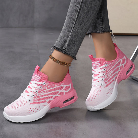 Damen Sportliche Sneaker mit atmungsaktiver Obermaterialstruktur und dämpfender Sohle R&B