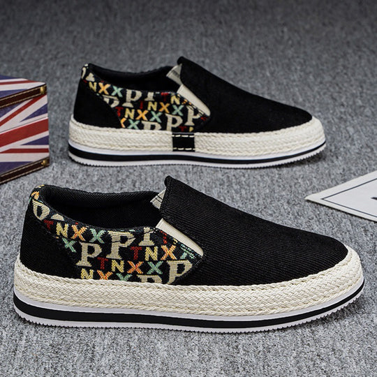 Damen Espadrilles-Slipper mit elastischem Einschlupf und modischem Textil-Obermaterial R&B