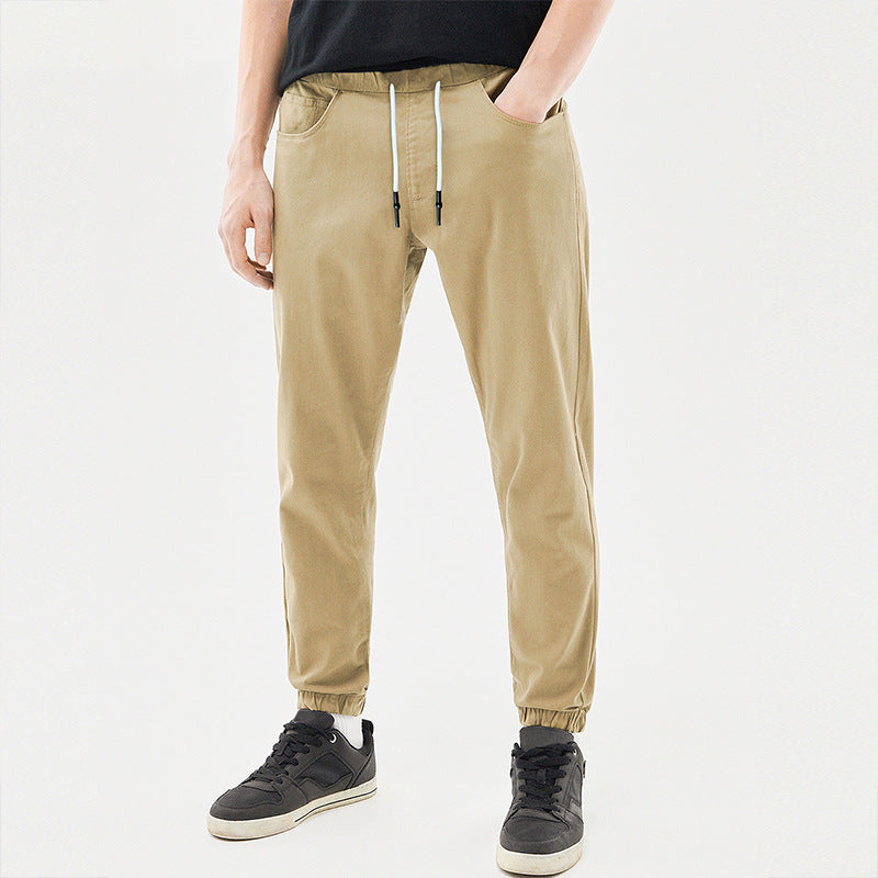 Herren sportliche Freizeithose mit elastischem Bund und praktischen Taschen