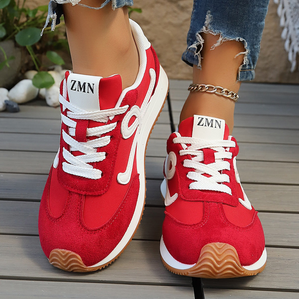 Damen Sportliche Sneakers mit Komfort-Sohle R&B