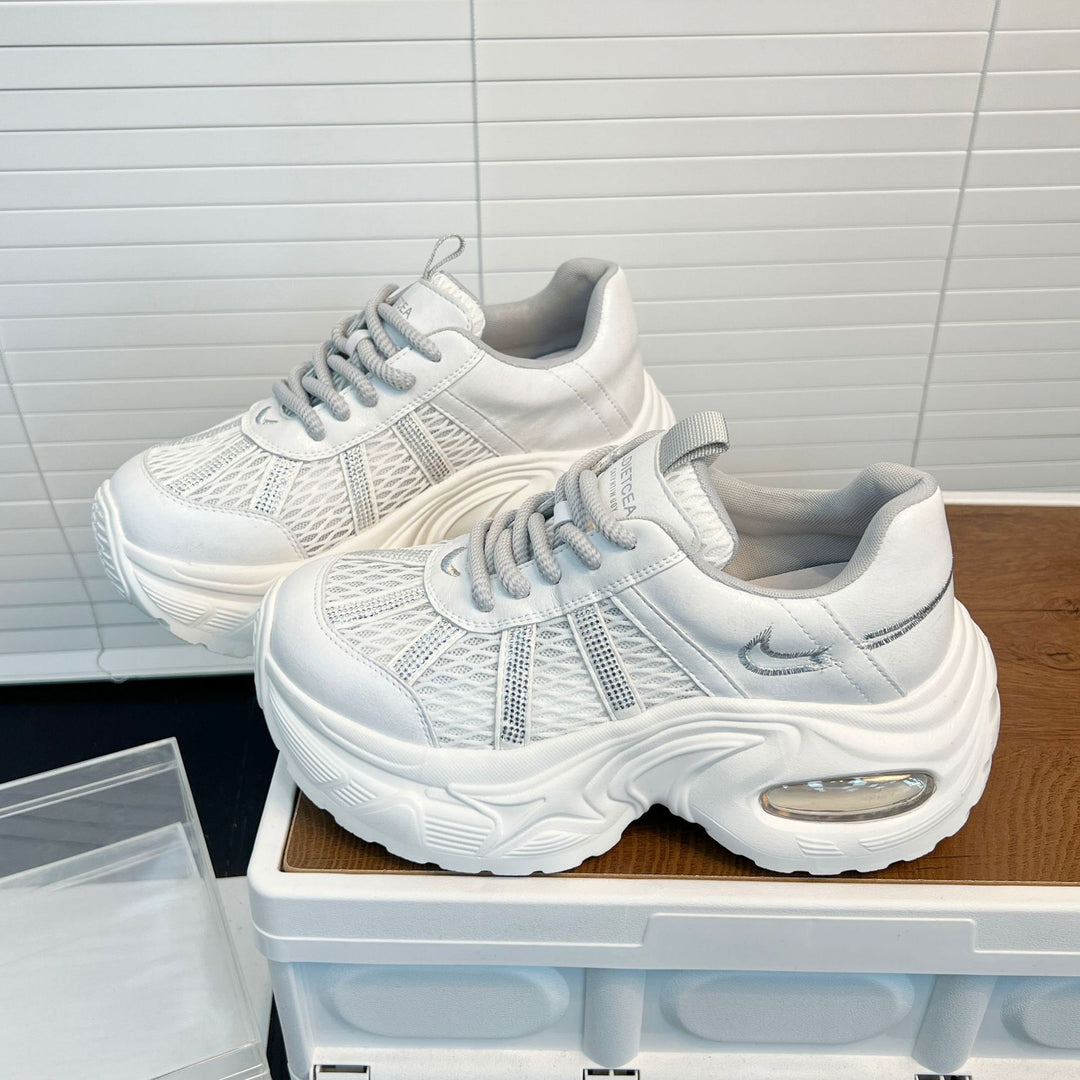 Damen Sportliche Trend-Sneaker mit atmungsaktiver Mesh-Oberfläche und dämpfendem Fußbett R&B