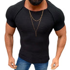 Herren figurbetontes Kurzarmshirt R&B