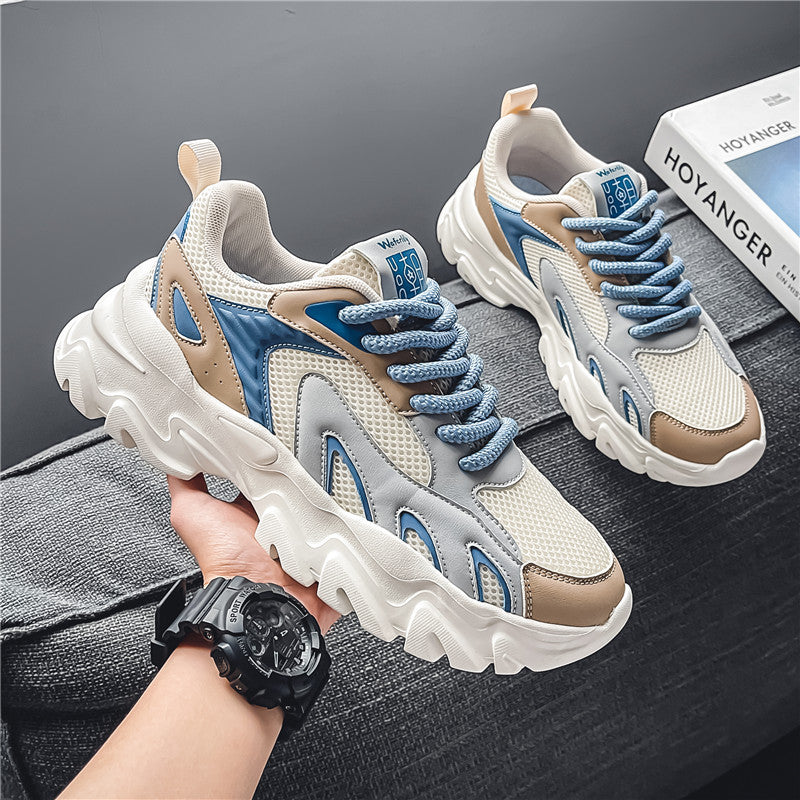 Damen Sportliche Chunky Sneakers mit atmungsaktiver Oberflächenstruktur R&B