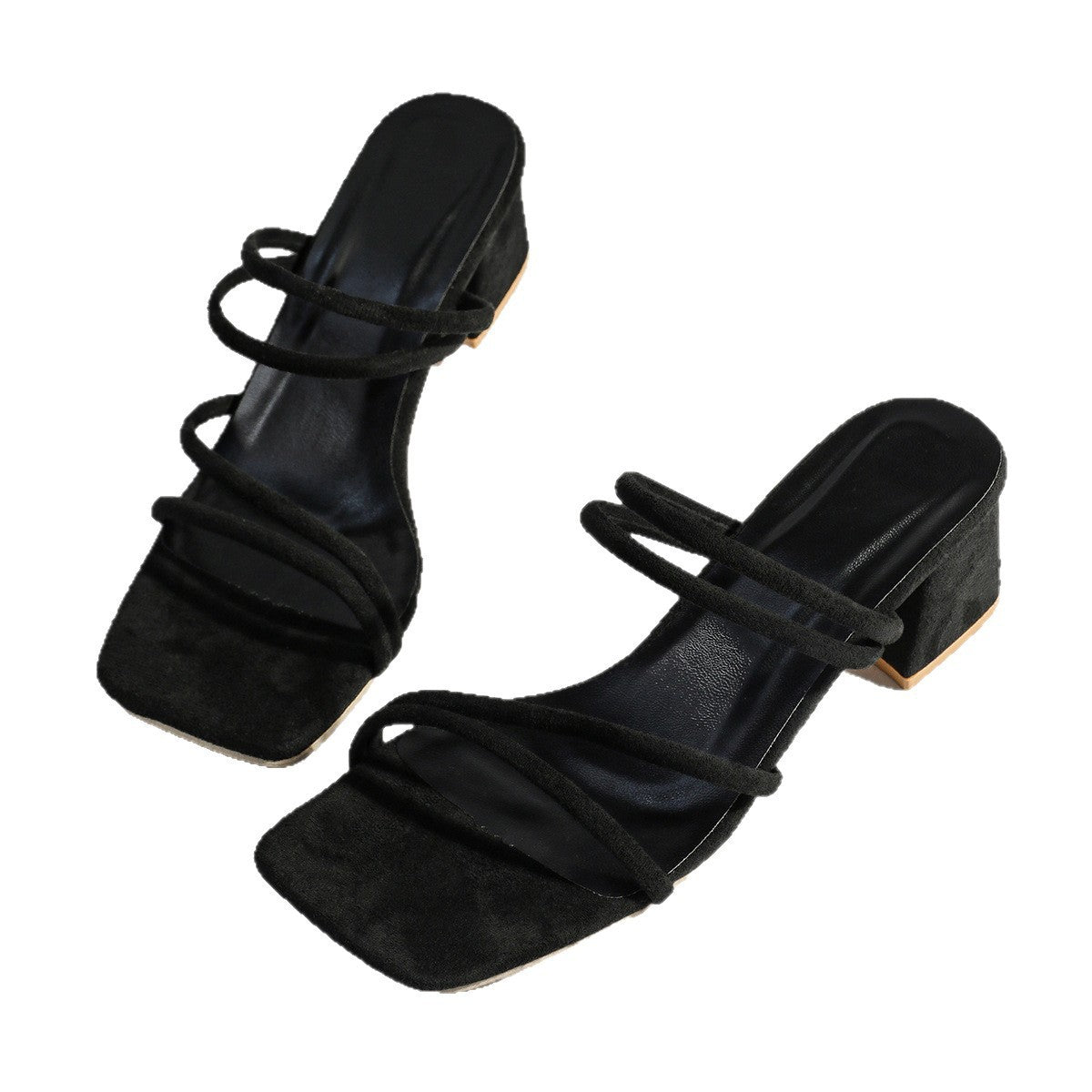 Damen Elegante Sandalen mit geschmackvollem Blockabsatz und verstellbaren Riemen