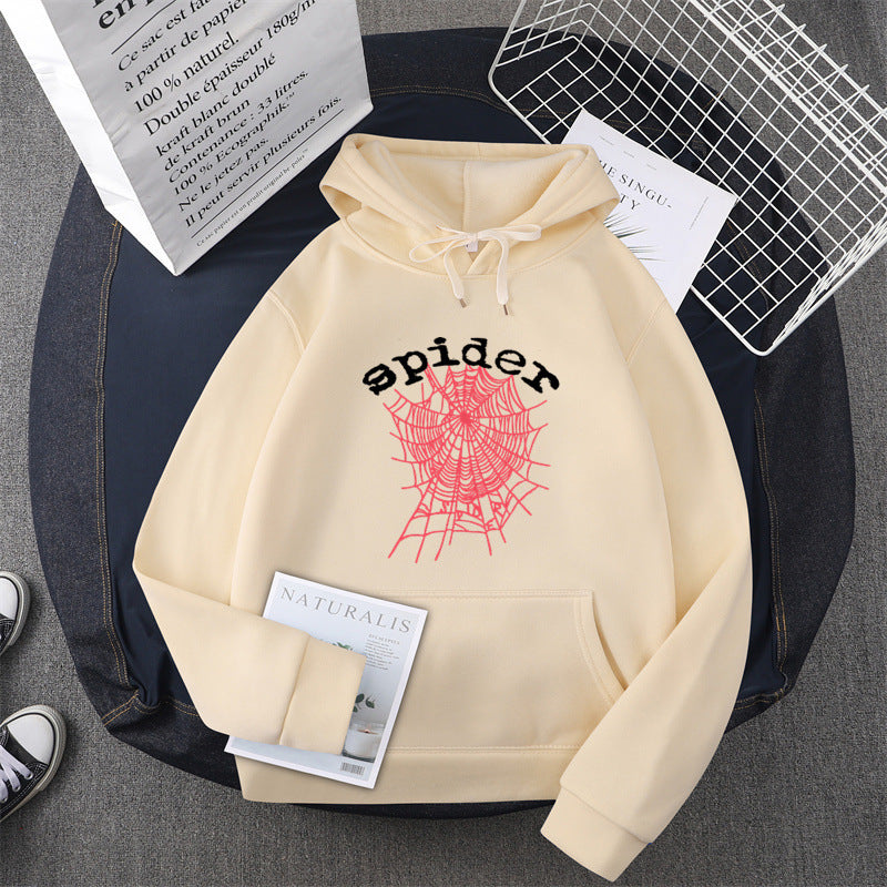 Damen Kapuzensweater mit kreativem Spinnenmotiv R&B