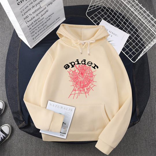 Damen Kapuzensweater mit kreativem Spinnenmotiv R&B