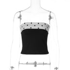 Damen Polka-Dots Bandeau-Top R&B