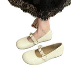 Damen elegante Ballerinas mit modischem Riemchen und komfortablem Fußbett R&B