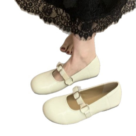Damen elegante Ballerinas mit modischem Riemchen und komfortablem Fußbett R&B