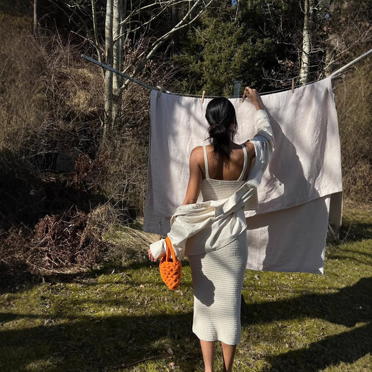 Damen Maxikleid aus leichtem Strickmaterial mit feiner Textur und schmalem Schnitt R&B