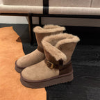 Damen kuschelige Winterstiefel mit warmem Futter und stylishen Details R&B