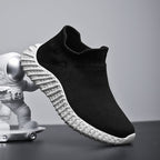 Damen Strick-Sneaker mit elastischem Abschluss und rutschfester Sohle