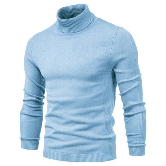 Herren modischer Rollkragenpullover aus feiner Merinowolle R&B