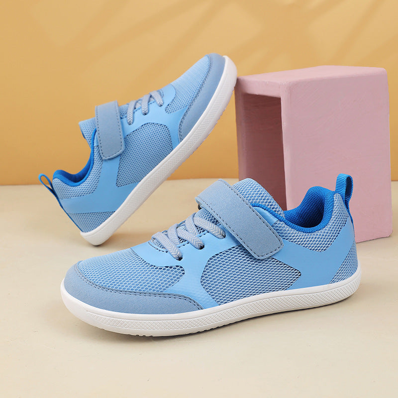 Unisex nan leichte Mesh-Sneaker mit elastischem Schnürsystem, Klettverschluss und EVA-Zwischensohle R&B