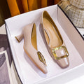 Damen elegante Pumps mit modischem Schnallenakzent