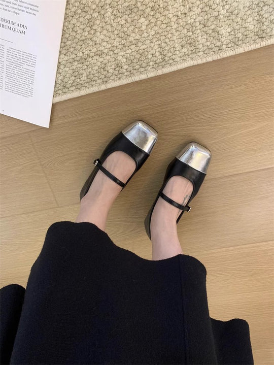 Damen Elegante Pumps mit bequemem Riemchendesign und breiter Sohle R&B