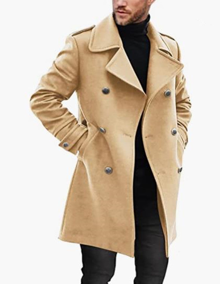 Herren eleganter Trenchcoat mit modernem Schnitt und praktischen Details R&B